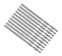 PATIKIL 1.65mm Foret Hélicoïdal, Forets à Métaux Acier Inoxydable, Tige Droite Jobber Acier Rapide M2 135° Non Revêtu pour Perçage, Mèche de Dureté Moyenne - Lot de 10