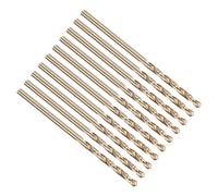 PATIKIL 1,6mm Foret Hélicoïdal M35 Cobalt 5% Hss 135°Finition Or 10Pcs