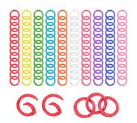 PATIKIL 1" Anneaux à Ressort en Métal, 120 Pcs Fermoirs à Ressort en Alliage de Zinc Anneaux à Ressort pour Porte-Clés Boucles à Ressort pour Porte-Clés pour Sac à Main, 10 Couleurs