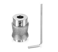 PATIKIL 1 Inch Diamond Grinder Bit Head Tools, 1 Pcs Combination Set Ceramic Stained Glass Grinding Wheel Abrasive Tool Pour Forming Drilling Hard Glass, Silver Tone MGB1A