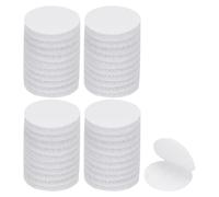 PATIKIL 1 Pouce Rond Adhésif Crochet et Boucle Dots, 40 Paires Cercle Double Face Collant pour Maison Bureau Artisanat Support de Téléphone de Voiture, Blanc