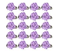 PATIKIL 1 Pouces Ruban Fleurs Noeuds pour l'Artisanat, 20 Pcs Mini Roses en Satin Petites Fleurs en Tissu Têtes de Fleurs DIY Appliques de Couture pour Cadeau Mariage, Violet