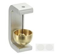 PATIKIL 1 Set Clochette De Commerçant, Carillon De Porte En Métal Clochette Suspendue Autocollante Clochettes Pour Ouverture De Porte Entrée De Réfrigérateur Voiture, Forme En C, Argent