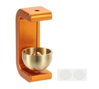 PATIKIL 1 Set Sonnette De Magasin, Carillon De Porte En Métal Accroché Sonnette Autocollante Accrochée Clochettes Pour Ouverture De Porte Entreprise En Entrant, Forme En C, Orange