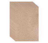 PATIKIL 10 Feuilles de Mousse Pailletée de 2 mm, 16" x 12" Marron Étincelle Papier EVA