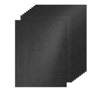 PATIKIL 10 Feuilles De Papier Cartonné À Paillettes Noires 8.5 x 11 Pouces, Papier Cartonné À Paillettes Rectangulaire Papier Brillant Premium 250gsm Pour Album Photo DIY Art Mariage Fête