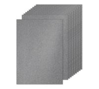 PATIKIL 10 Feuilles De Papier Cartonné Gris Pailleté, A4 250gsm Rectangle Papier Premium Brillant Pour Scrapbook Création De Cartes Projets DIY Art Mariage Fête