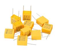 PATIKIL 10 Lot Polypropylène Sécurité Condensateurs 1uF AC 310V 18x19x11mm | Condensateur Assortiment Kit pour DIY Électronique Produits, 15mm Électrode Espacement