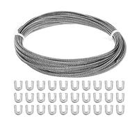 PATIKIL 10 Mètres 304 Inox Corset Désossement Spirale Acier Métal Désossement avec 32 Acier Désossement Pointes Structure et Forme pour Corset Confection Fournitures (6mm LARGE)