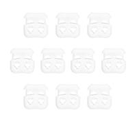 PATIKIL 10 Pack Spring Cord Lock Élastique Toggle Stopper Double Trou Blanc