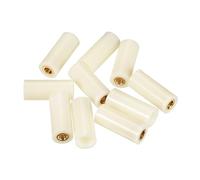 PATIKIL 10 Paquet 11mm Diamètre Billard Queues Ferrules Beige