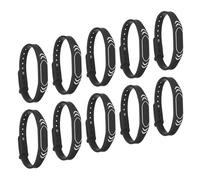 PATIKIL 10 Paquet RFID Silicone Bracelets pour Natation Piscine Noir