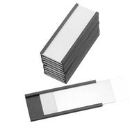 PATIKIL 10 Pc Porte-Étiquette Magnétique 2" x 0.7" Avec Inserts Papier