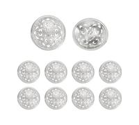 PATIKIL 10 Pcs 28L Boutons Métalliques Creux, 18mm Boutons Ronds Vintage Polyvalents Accessoires De Couture Pour Hommes Femmes Costage Manteau Pull Veste Chemise DIY Décoration Artisanale,