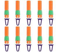 PATIKIL 10 Pcs Allonge-crayon Prolongateur de Crayon Bâton de Dessin Orange | Prolongateur de Pastel à l'Huile, Outil Polyvalent pour Crayon Pastel à l'Huile pour Dessin Artistique