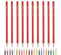 PATIKIL 10 Pcs Crayons De Couleur Crayons De Dessin Rouge À Mines | À Base D'Huile, Fournitures D'Art, Pour Albums À Colorier Pour Artistes Adultes Débutants Dessin Esquisse