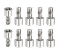 PATIKIL 10 Pcs Entretoises Allongées M3x4+6mm Vis En Acier Inoxydable, Adaptateurs Filetés Métriques Mâle Femelle Espaceurs Pour PCB, Ordinateur & Kit Assortiment Cartes De Circuit