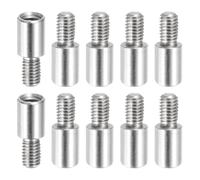PATIKIL 10 Pcs Entretoises Allongées M5x12+8mm Vis En Acier Inoxydable, Adaptateurs Filetés Métriques Mâle Femelle Entretoises Pour PCB, Ordinateur & Circuit Board Kit Assortiment