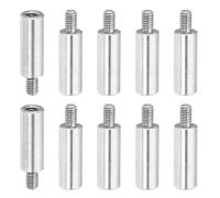 PATIKIL 10 Pcs M2.5x12+4mm Entretoises Allongées En Acier Inoxydable, Vis, Adaptateurs Filetés Métriques Mâle Femelle, Espaceurs Pour PCB, Ordinateur & Kit Assortiment Cartes Électroniques