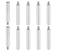PATIKIL 10 Pcs M2.5x30+4mm Entretoises En Acier Inoxydable Vis À Colonnette Rallonge, Adaptateurs Filetés Métriques Mâle Femelle Pour PCB, Ordinateur & Kit Assortiment Cartes Électroniques