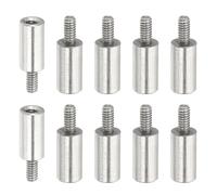 PATIKIL 10 Pcs M2x12+4mm Entretoises En Acier Inoxydable, Vis De Rallonge, Adaptateurs Filetés Métriques Mâle Femelle, Espaceurs Pour PCB, Quadcopter Drone, Ordinateur & Kit Assortiment