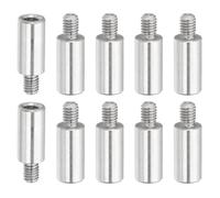 PATIKIL 10 Pcs M3x10+4mm Entretoises Allongées En Acier Inoxydable, Vis, Adaptateurs Filetés Métriques Mâle-Femelle, Entretoises Pour PCB, Ordinateur & Circuit Board Kit Assortiment