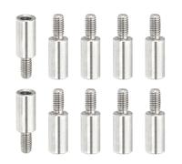 PATIKIL 10 Pcs M3x12+6mm Entretoises En Acier Inoxydable Vis De Rallonge Postes, Adaptateurs Filetés Métriques Mâle Femelle Espaceur Pour PCB, Ordinateur & Kit Assortiment Circuit Board