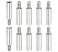 PATIKIL 10 Pcs M3x20+6mm Entretoises En Acier Inoxydable Vis De Rallonge, Adaptateurs Filetés Métriques Mâle Femelle Entretoise pour PCB, Quadcopter Drone, Ordinateur & Kit Assortiment