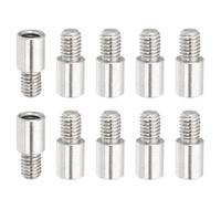 PATIKIL 10 Pcs M6x10+8mm Entretoises En Acier Inoxydable Postes D'Extension Vis, Adaptateurs Filetés Métriques Mâle Femelle Espaceur Pour PCB, Ordinateur & Circuit Board Kit D'Assortiment