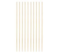 PATIKIL 10 Pièces de Tige Ronde en Laiton, 1,8 mm x 6" Barre de Stock de Tour en Laiton H59 pour la Fabrication d'Artisanat DIY Modèle de Voiture d'Avion de Bateau de, Cuivre