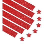 PATIKIL 100 Bandes de papier d'origami Rouge foncé brillant