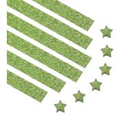 PATIKIL 100 Feuilles Bandes de Papier Étoile Origami Vert Foncé