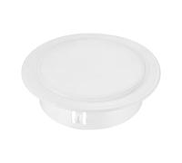 PatiKIL 100 mm OD Trou Bouchons 1 Paquet Rond Pression Type Verrouillage Trou Tube Poste Tube Insertion Extrémité Couvercle pour Tuyauterie Protection, Blanc