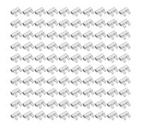 PATIKIL 100 pièces Pince de câble 5x4x10mm Clips de câble Ton Nickel