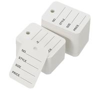 PATIKIL 1000 Étiquettes De Prix, 2x1.4in Étiquettes De Prix Pour Vêtements Étiquettes Vierges Pour Marchandises Taille Style Prix Papier Perforé Pour Affichage En Magasin De Détail, Blanc