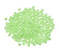 PATIKIL 1000 Perles de Cristal Biconiques de 4 mm, Perles d'Espacement en Verre Facetté pour la Création de Bijoux (Bracelets, Colliers, Boucles d'Oreilles, Attrape-soleil), Vert Clair