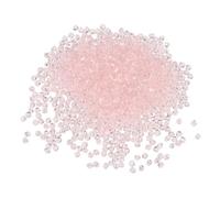 PATIKIL 1000 pièces Perles bicone en verre cristal 3mm Rose clair