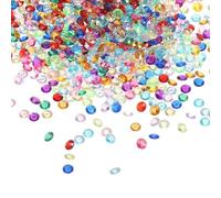 PATIKIL 10000 Pcs Confettis De Table De Mariage Cristaux 4.5mm Diamants Acrylique Remplissage De Vase Pierres Decoratives Pour Centre De Table Decorations, Couleurs Melangees