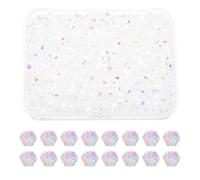 PATIKIL 1000pcs 3mm Bicone Perles En Cristal De Verre, Perles Espaceurs Facettées Avec Boîte Pour Création Bracelet Collier Boucles D'Oreilles DIY Attrape-Soleil Artisanat, Blanc AB