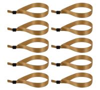 PATIKIL 100Pcs Bracelets de Poignet en Tissu Jetables Réglables pour Événements - Marron