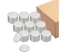 PATIKIL 100Pcs Flans De Métal Estampé, 9mm Rond Étiquettes Nom En Métal 304 Flans En Acier Inoxydable Disque En Métal Pour Gravure Laser Estampage Dog Tags Fabrication De Porte-Clés, 9x1mm