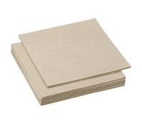 PATIKIL 100x100mm Patin en Feutre pour Meuble, 6 Pcs 3mm Épaisseur Coussinet en Feutre Carré Doux, Adhésif, Antidérapant, Anti-Rayures, pour Lampe, Meubles, Bricolage, Artisanat, Beige