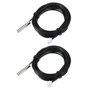 PATIKIL 10K NTC Capteur de Température, 2 Pcs 118 Pouce 1% 3740 Sonde de Température en Cuivre Étanche Numérique Transmetteur de Température Extension pour Climatiseur Réfrigérateur