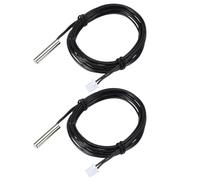 PATIKIL 10K NTC Capteur de Température, 2 Pcs 59 Pouce 1% 3740 Sonde de Température en Cuivre Étanche Numérique Transmetteur de Température Extension pour Climatiseur Réfrigérateur