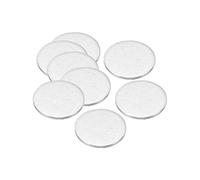 PATIKIL 10mm Acier Disque, 120pcs Rond Métal Estampage Ébauches Balises Cercle Métal Gâche Plaque DIY pour Magnétique Support Gravure Estampage Bijoux Artisanat