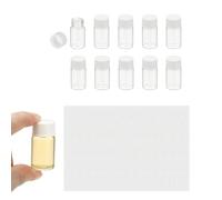PATIKIL 10Pcs 7ml Flacons En Verre Transparent Flacon En Verre Étanche | Flacons Échantillons Avec Bouchon À Vis, Flacon Réactif Avec Étiquettes, Pour Liquide, Pour Laboratoire