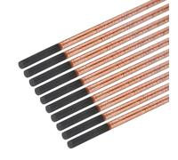 PATIKIL 10Pcs de Tiges de Gougeage à l'Arc en Carbone de 4mmx305mm (0,16"x12") Revêtues de Graphite de Cuivre pour le Soudage