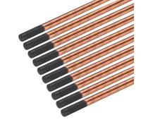 PATIKIL 10Pcs de Tiges de Gougeage à l'Arc en Carbone de 5mmx305mm (3/16"x12") Revêtues de Graphite de Cuivre pour le Soudage