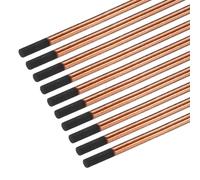 PATIKIL 10Pcs de Tiges de Gougeage à l'Arc en Carbone de 8mmx305mm (5/16"x12") Revêtues de Graphite de Cuivre pour le Soudage
