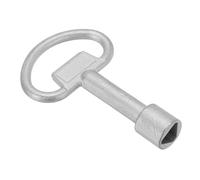 PATIKIL 11,5mm/0,45" Trou Douille Clé Clés, Acier Inox Triangle Électrique Armoire Gaz Eau Compteur Interrupteur Clé pour Placard Panneau Serrure